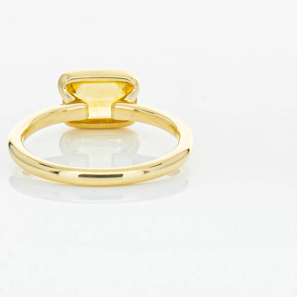 18ct Yellow Gold Golden Sapphire Elle Ring