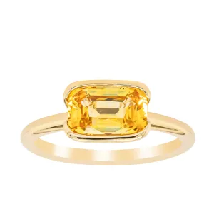 18ct Yellow Gold Golden Sapphire Elle Ring