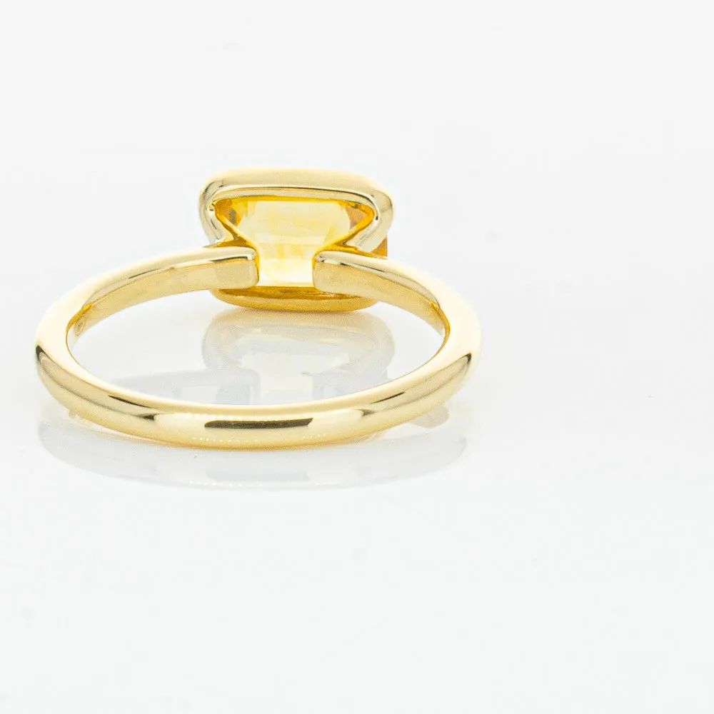 18ct Yellow Gold Golden Sapphire Elle Ring