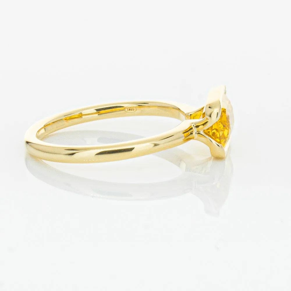 18ct Yellow Gold Golden Sapphire Elle Ring