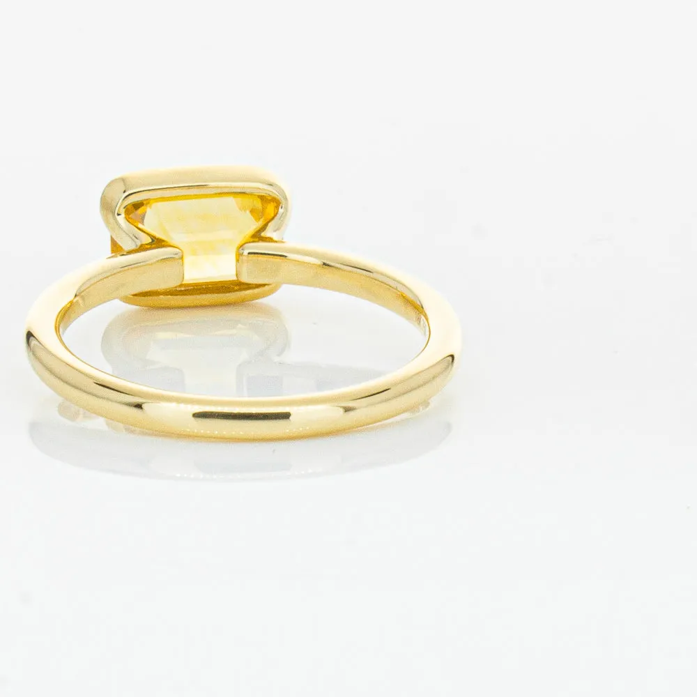 18ct Yellow Gold Golden Sapphire Elle Ring