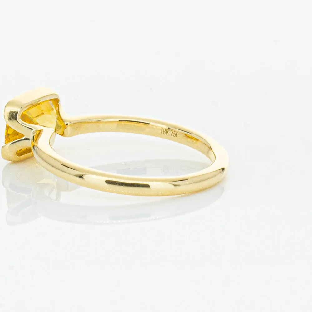 18ct Yellow Gold Golden Sapphire Elle Ring