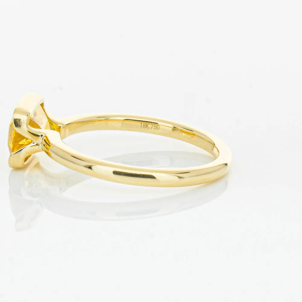 18ct Yellow Gold Golden Sapphire Elle Ring