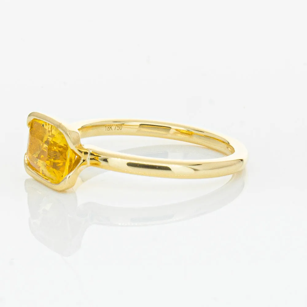 18ct Yellow Gold Golden Sapphire Elle Ring