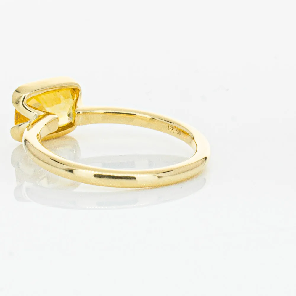 18ct Yellow Gold Golden Sapphire Elle Ring