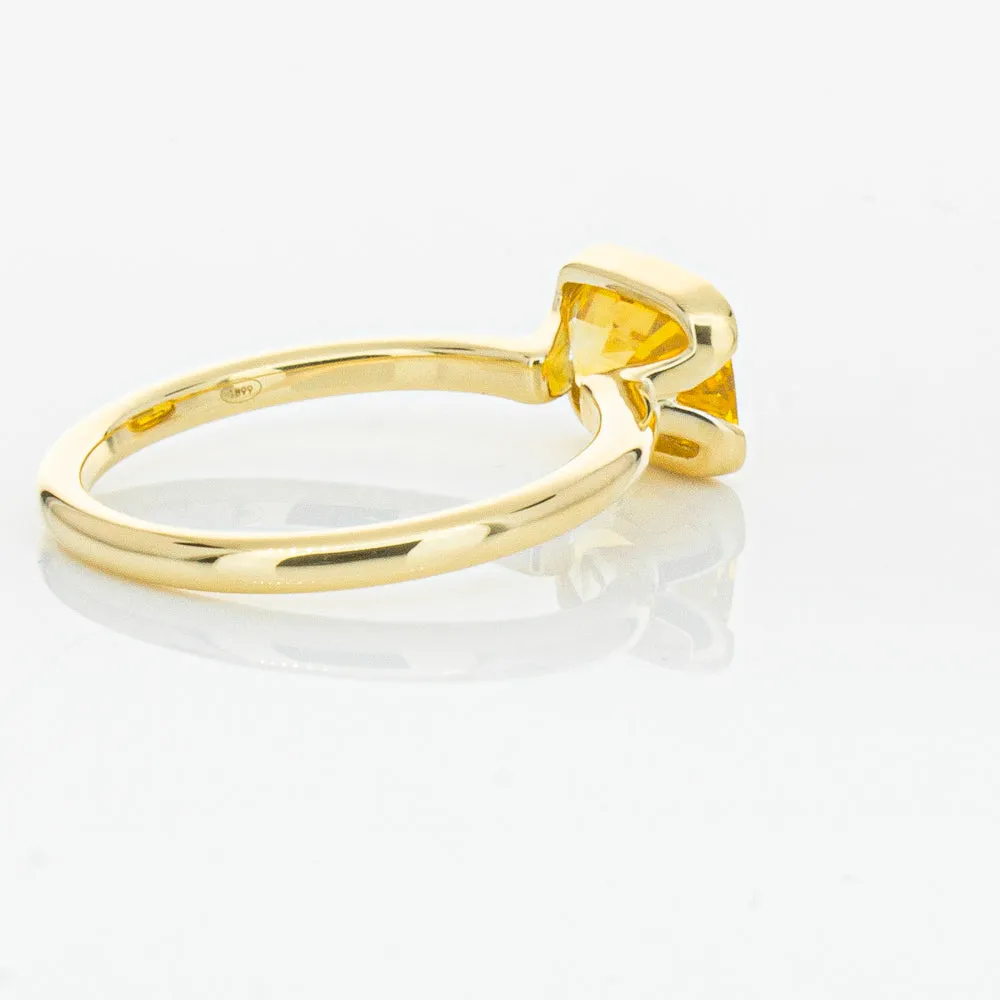 18ct Yellow Gold Golden Sapphire Elle Ring