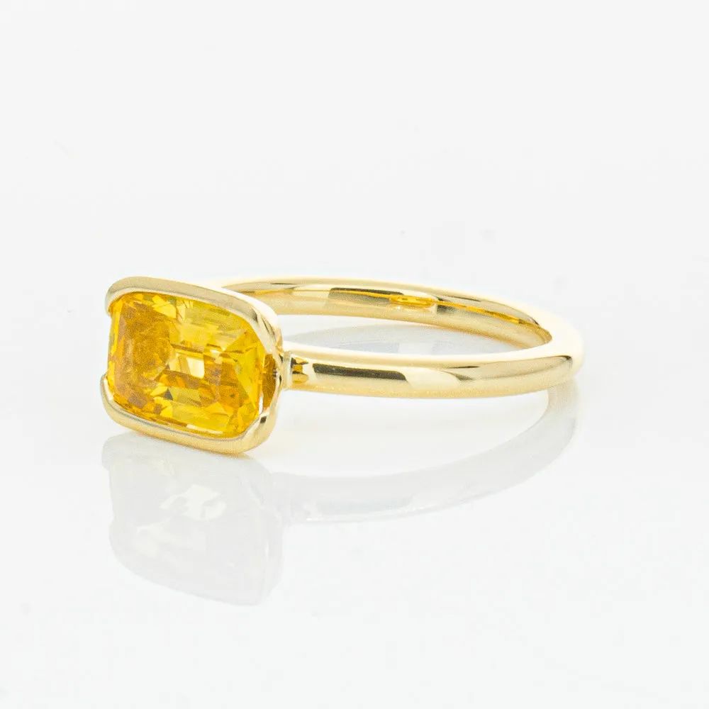 18ct Yellow Gold Golden Sapphire Elle Ring