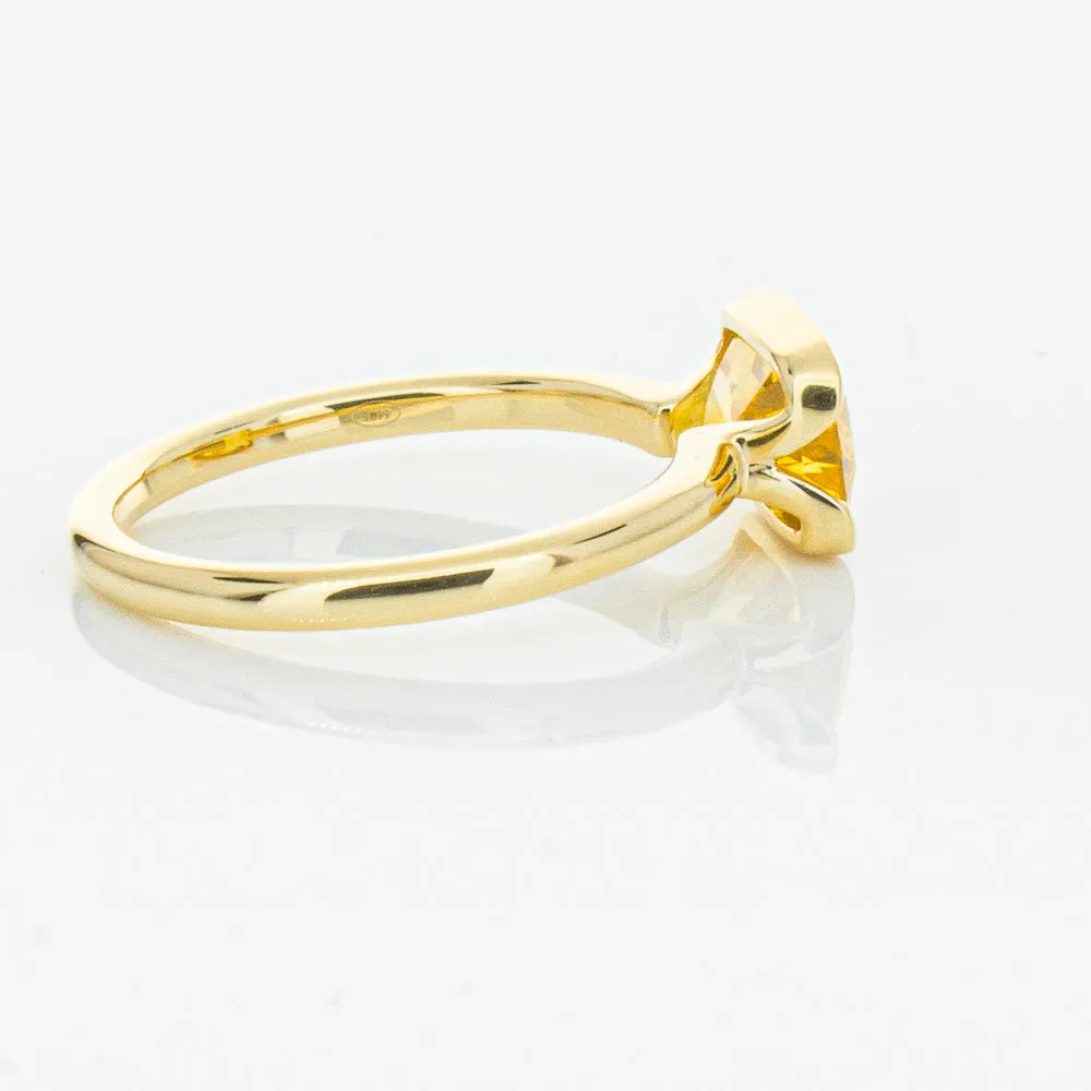 18ct Yellow Gold Golden Sapphire Elle Ring