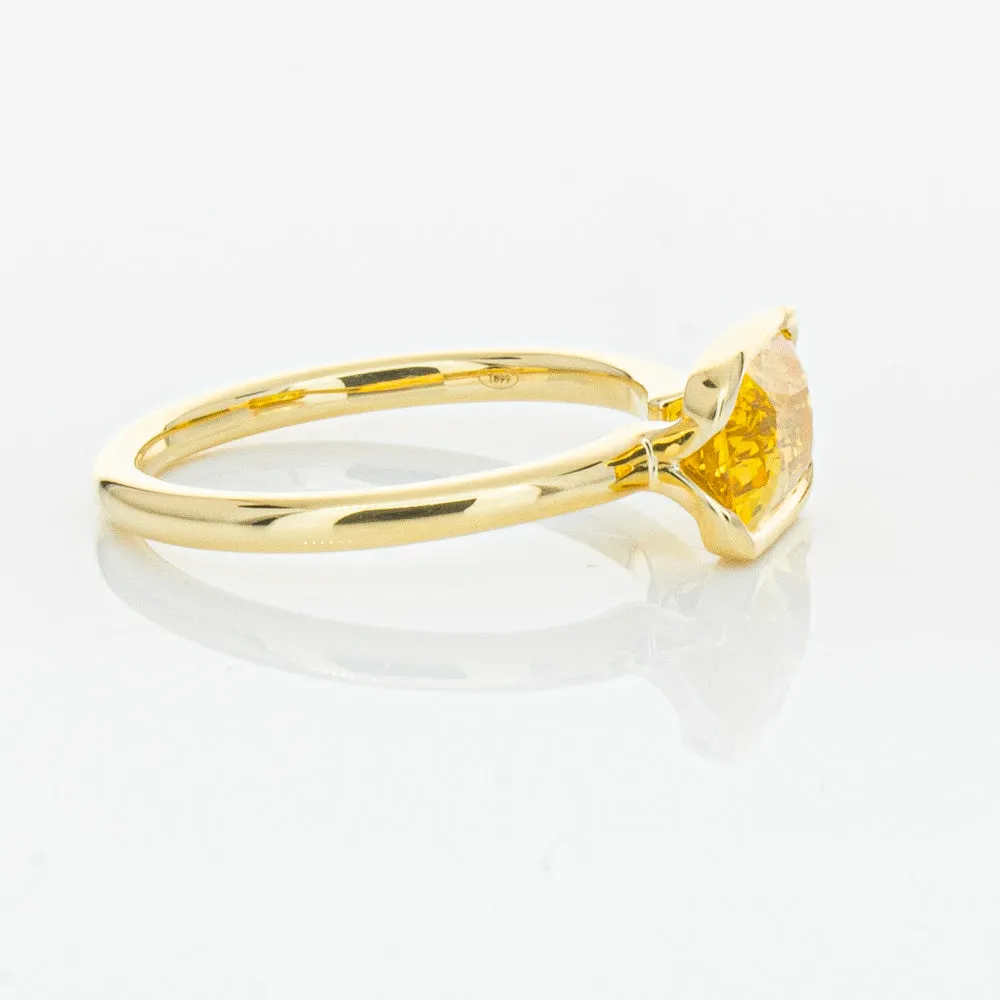 18ct Yellow Gold Golden Sapphire Elle Ring