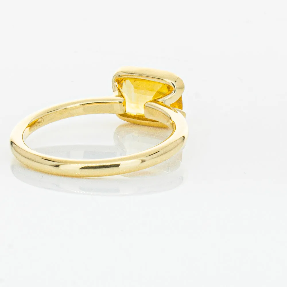 18ct Yellow Gold Golden Sapphire Elle Ring