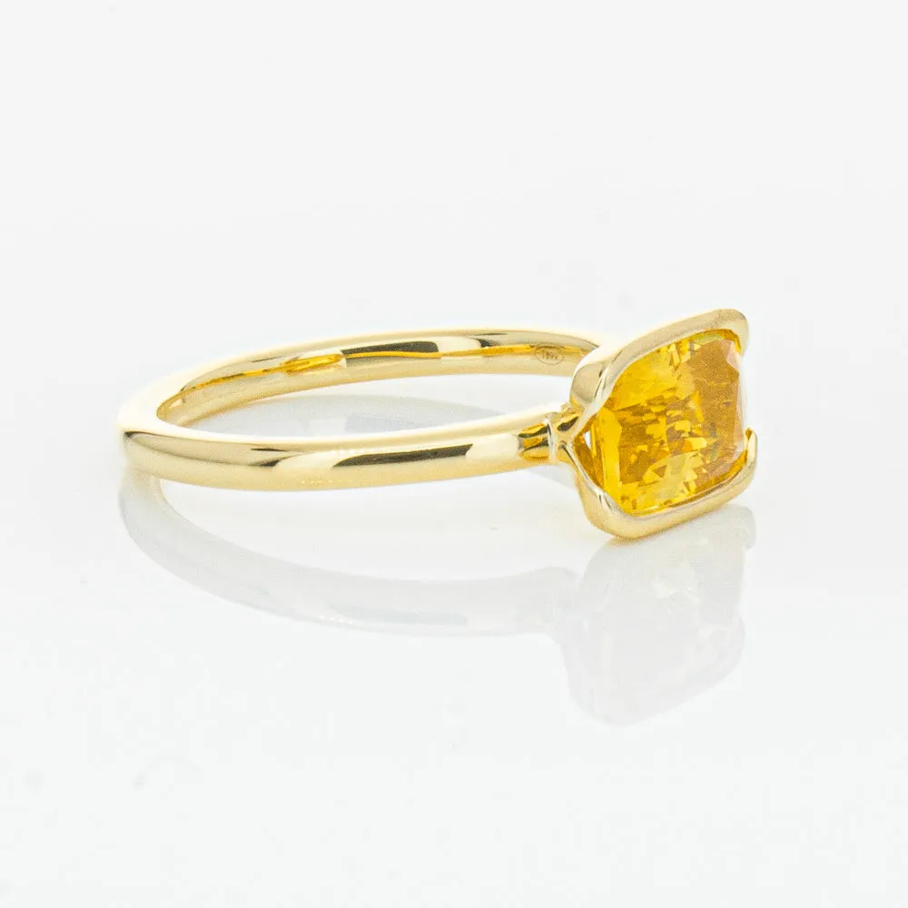 18ct Yellow Gold Golden Sapphire Elle Ring