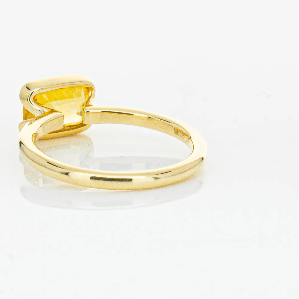 18ct Yellow Gold Golden Sapphire Elle Ring