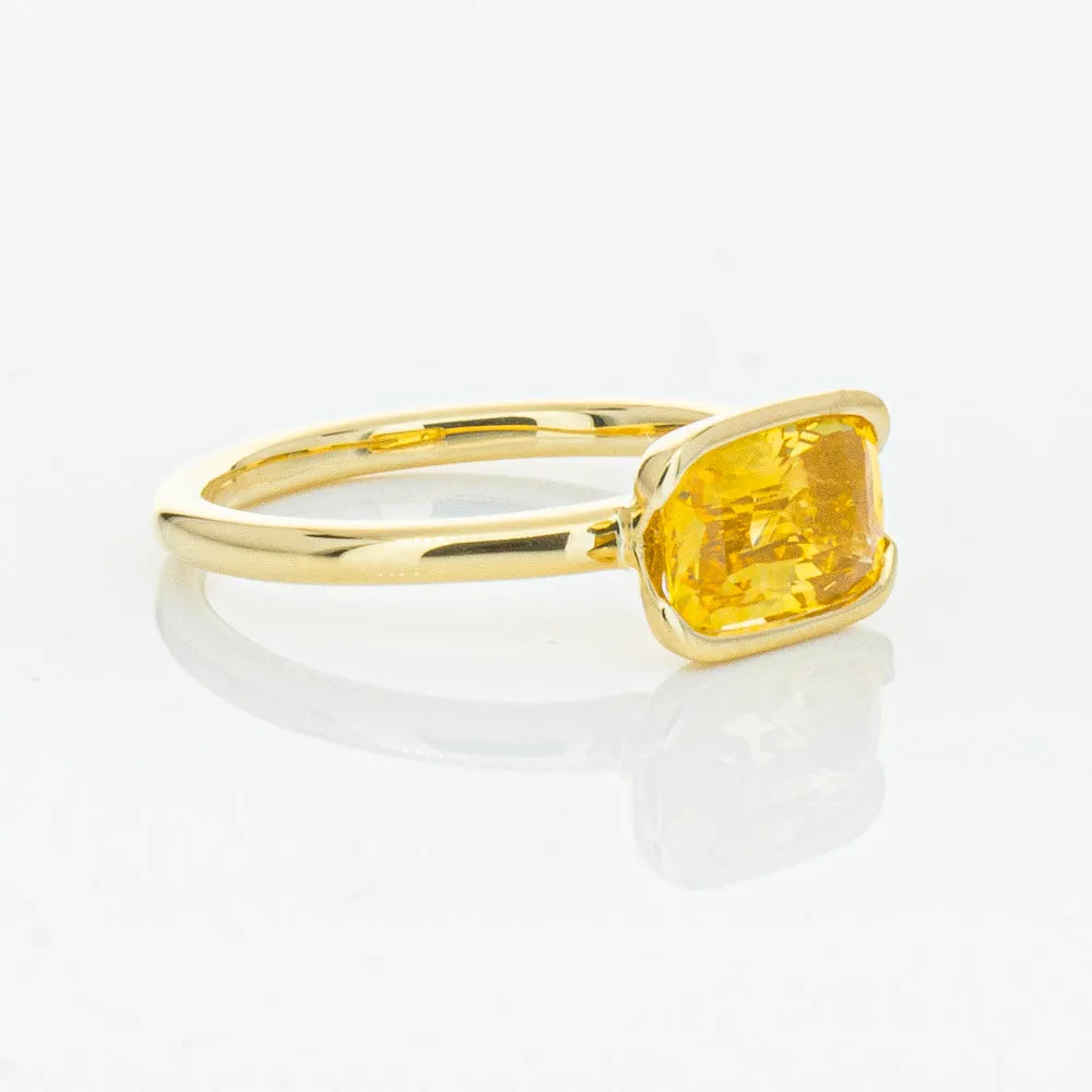 18ct Yellow Gold Golden Sapphire Elle Ring