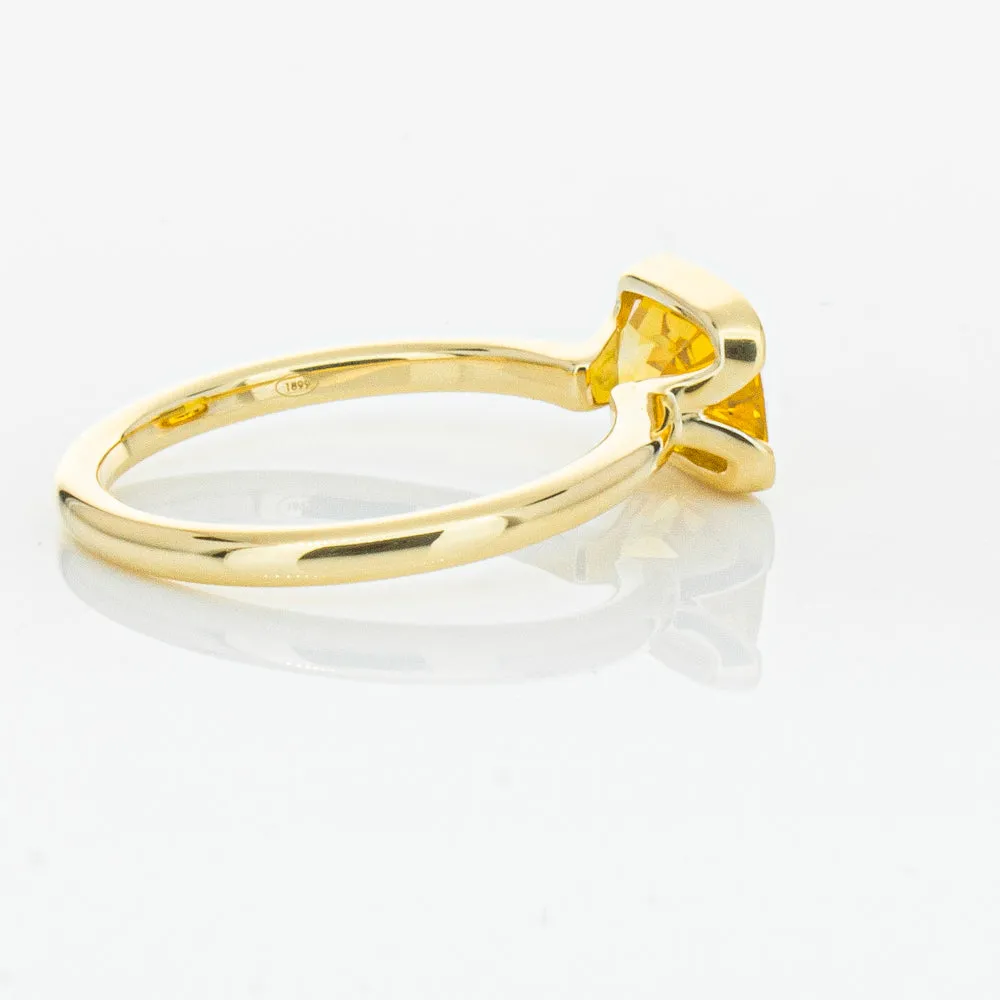 18ct Yellow Gold Golden Sapphire Elle Ring