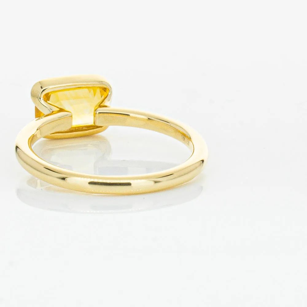 18ct Yellow Gold Golden Sapphire Elle Ring