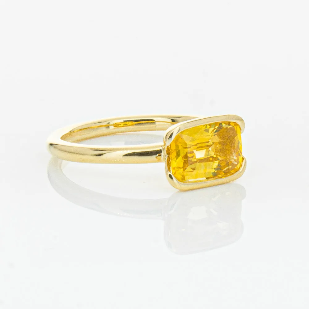 18ct Yellow Gold Golden Sapphire Elle Ring