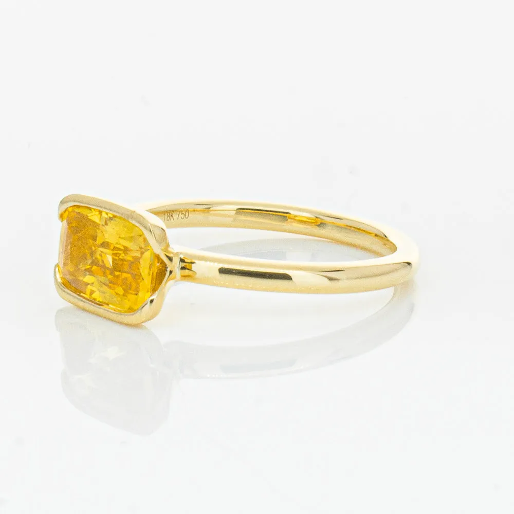 18ct Yellow Gold Golden Sapphire Elle Ring