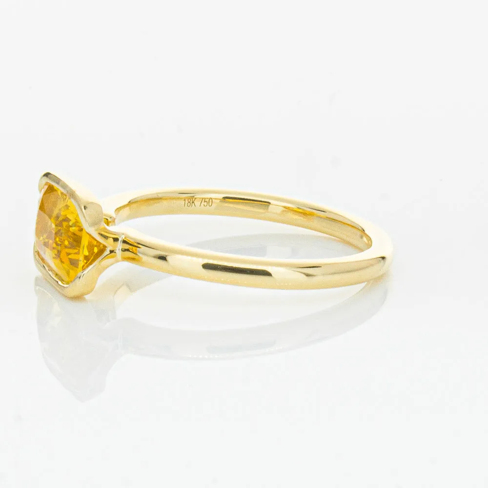 18ct Yellow Gold Golden Sapphire Elle Ring