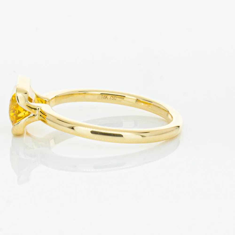 18ct Yellow Gold Golden Sapphire Elle Ring