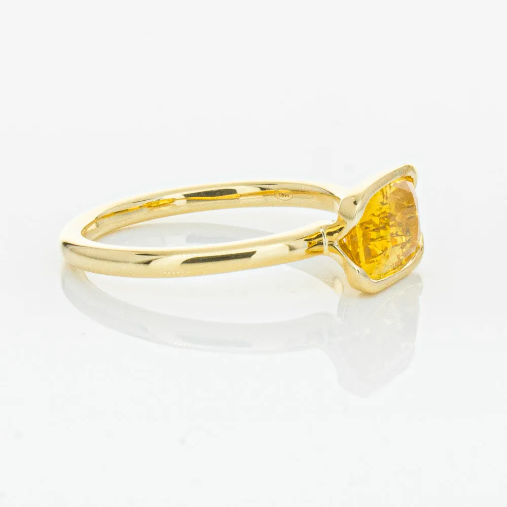 18ct Yellow Gold Golden Sapphire Elle Ring