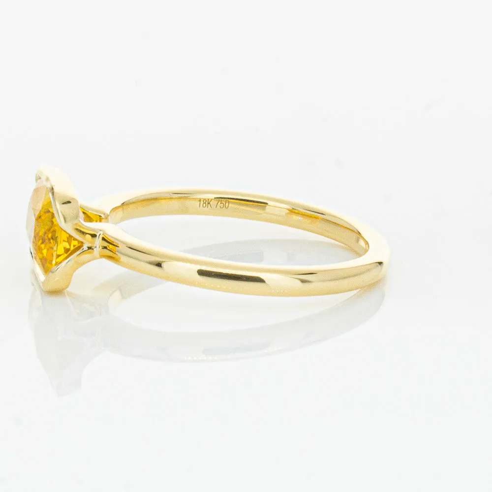 18ct Yellow Gold Golden Sapphire Elle Ring