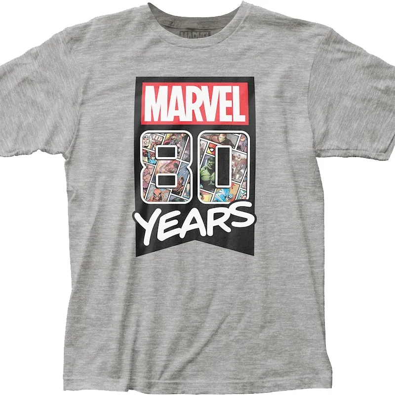 80 Years Marvel Comics T-Shirt