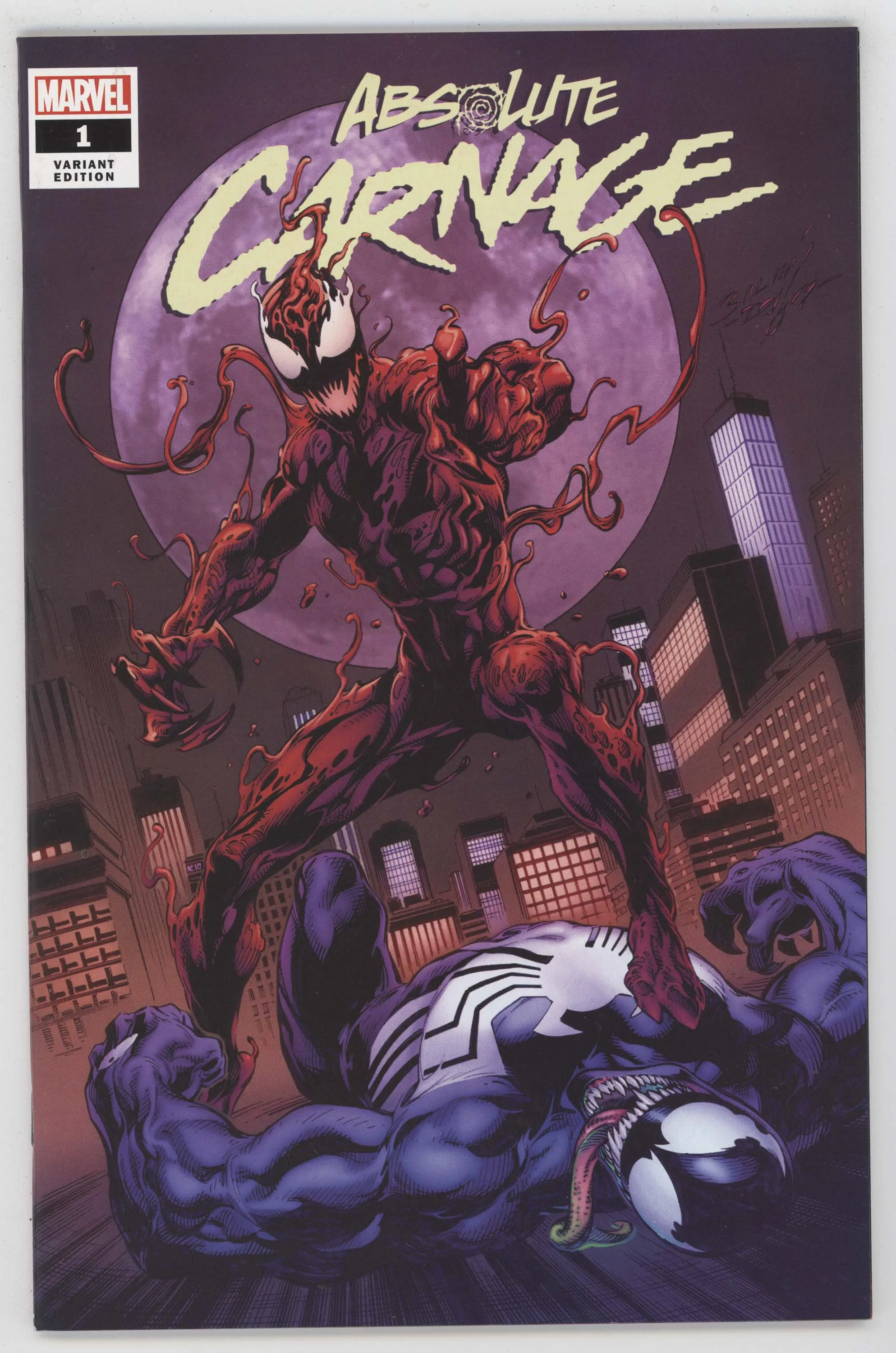 Absolute Carnage 1 Marvel 2019 NM  9.6 Mark Bagley Variant