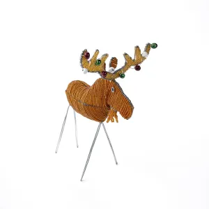 Beaded Christmas Moose