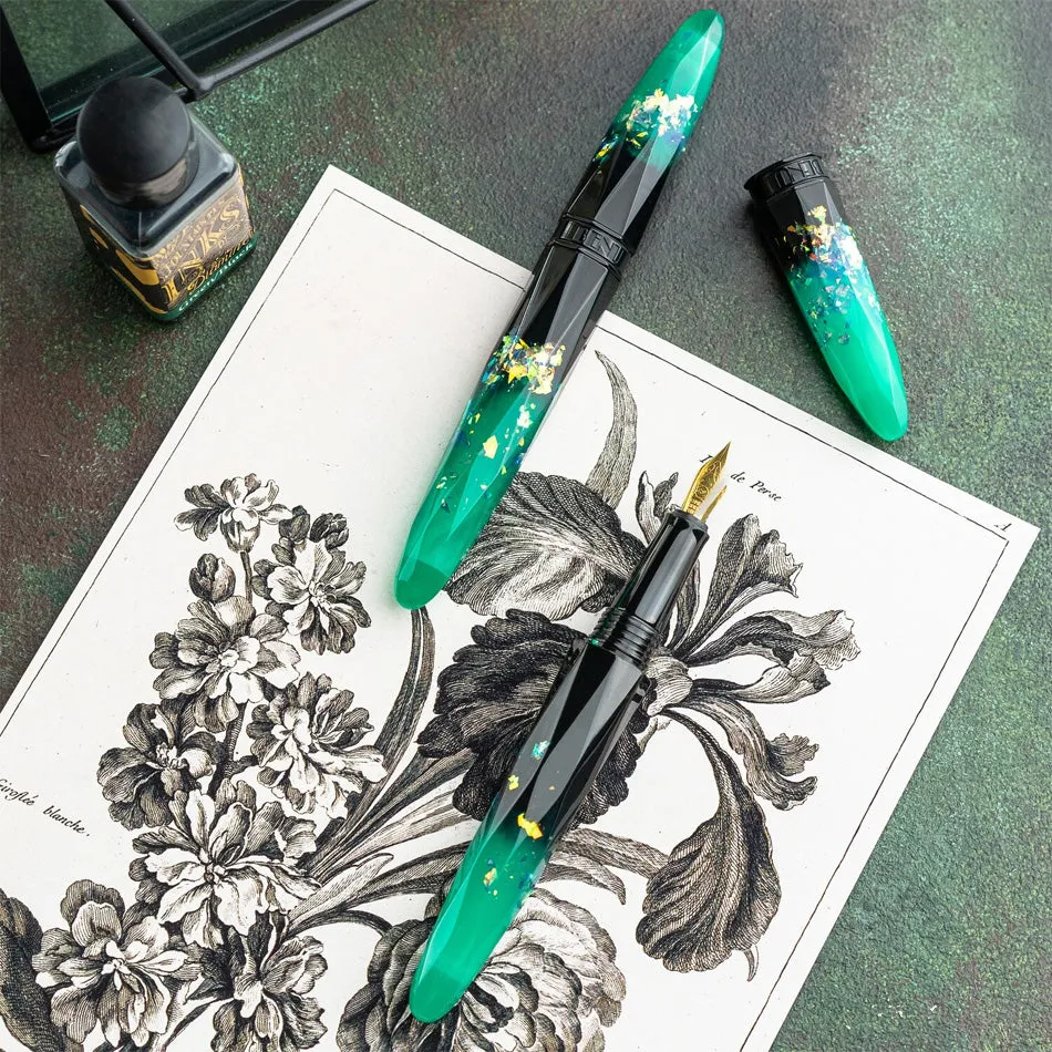 Benu Briolette Fountain Pen - Luminous Jade