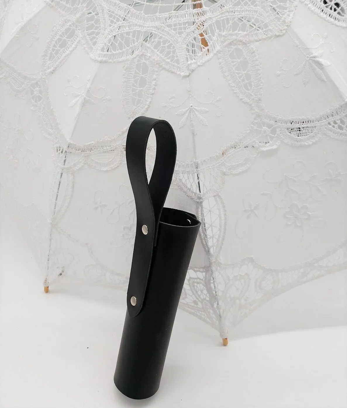 Black Leather Parasol Holster