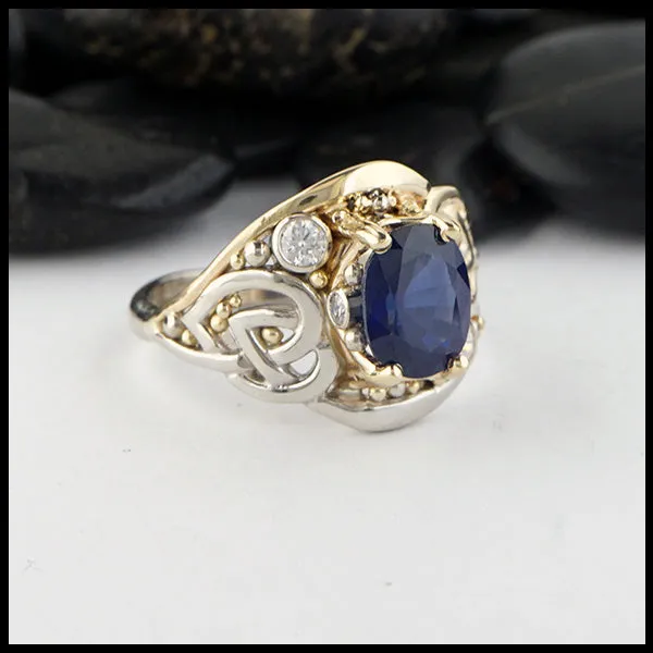 Blue Sapphire Custom Ring