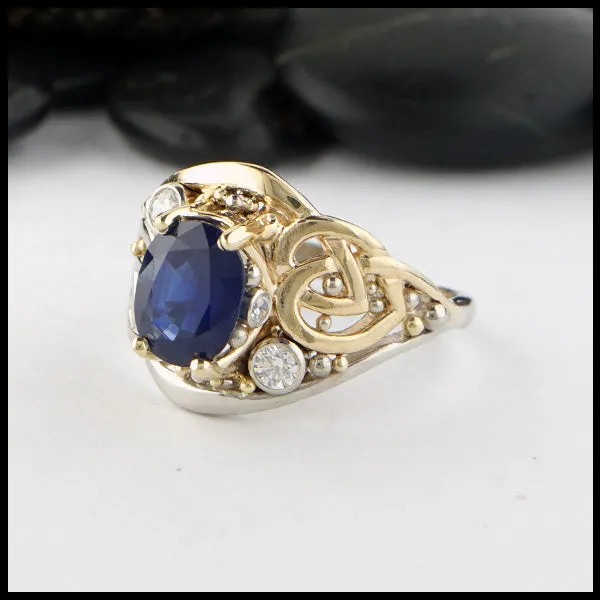 Blue Sapphire Custom Ring