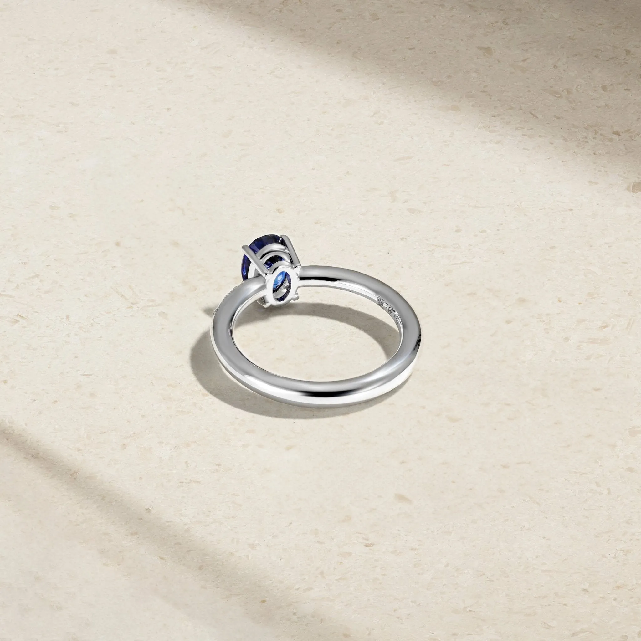 Celeste Sapphire and Diamond Ring