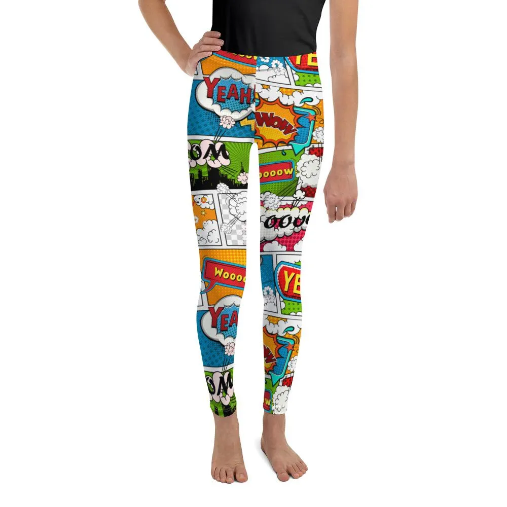 Comic Super Hero Youth Leggings