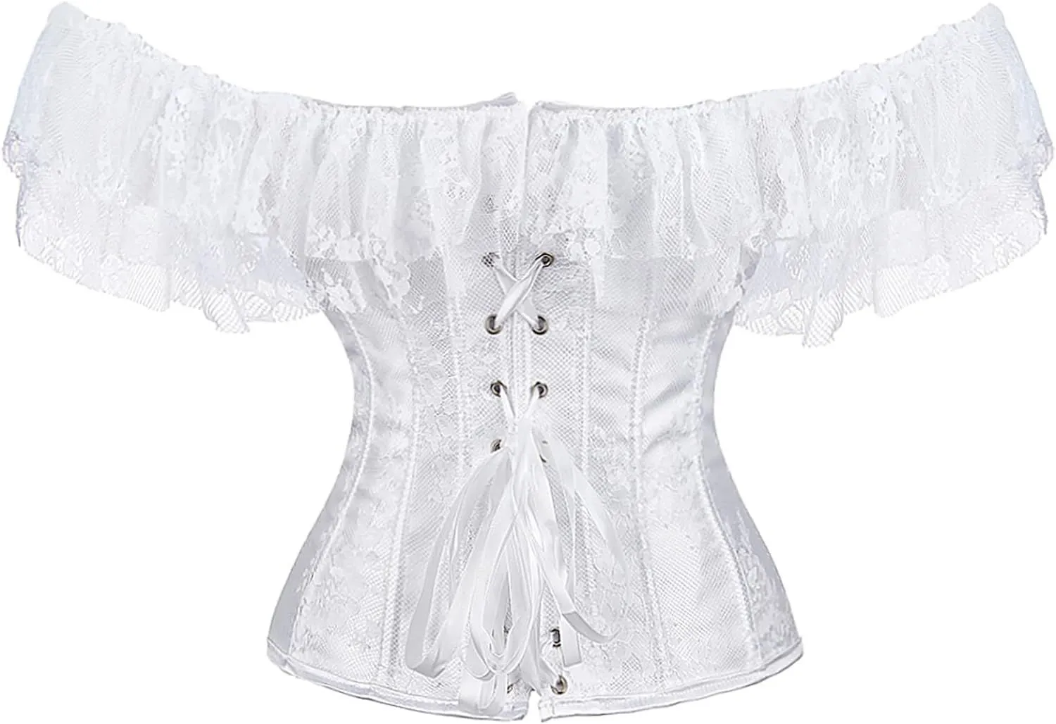 Corset Top With Sleeves for Women Plus Size Victorian Corsets Bustier Lace Up