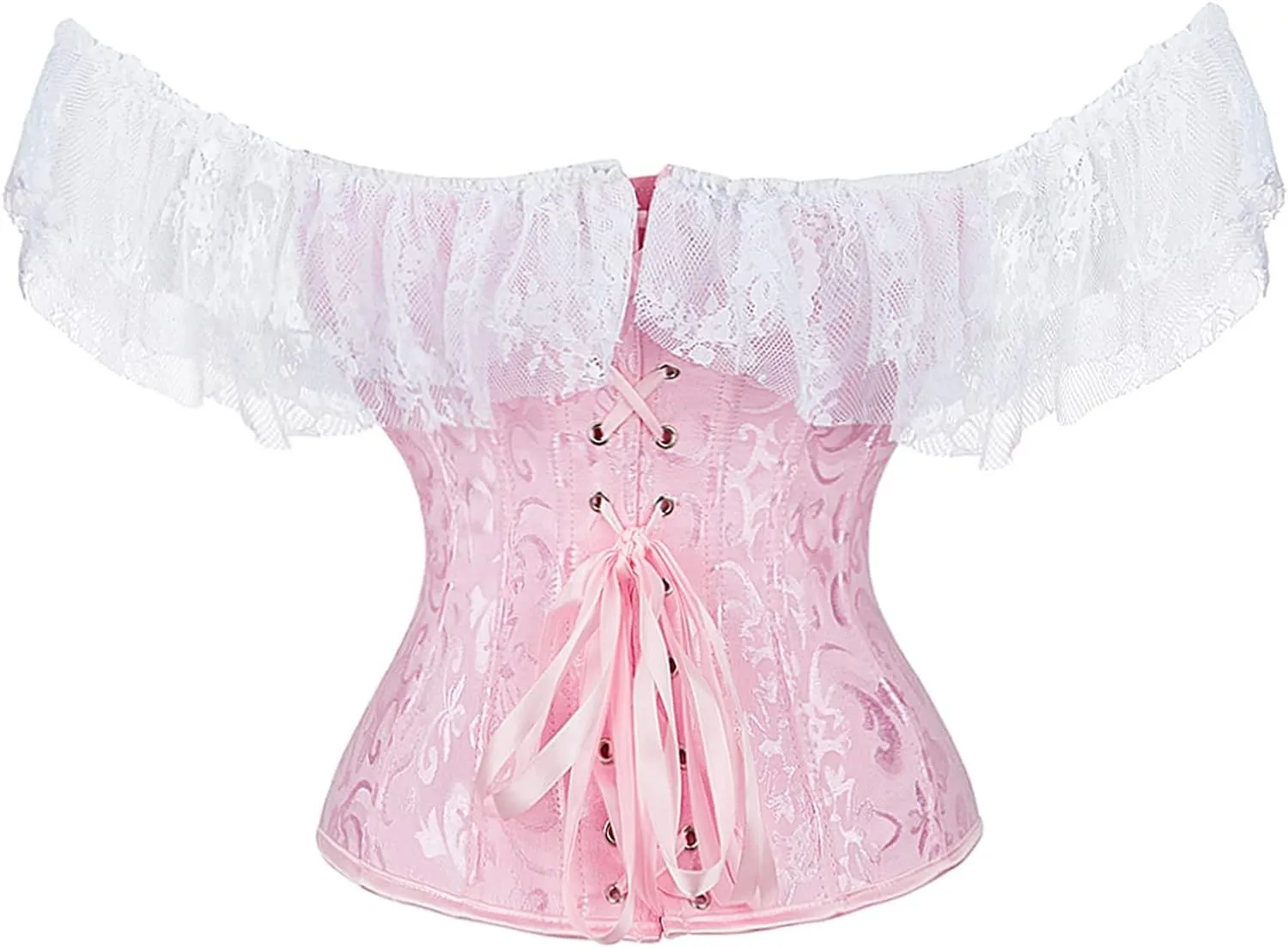 Corset Top With Sleeves for Women Plus Size Victorian Corsets Bustier Lace Up