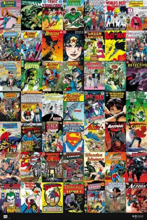 DC Comics Universe 49 Historic Covers On One Poster - Grupo Erik