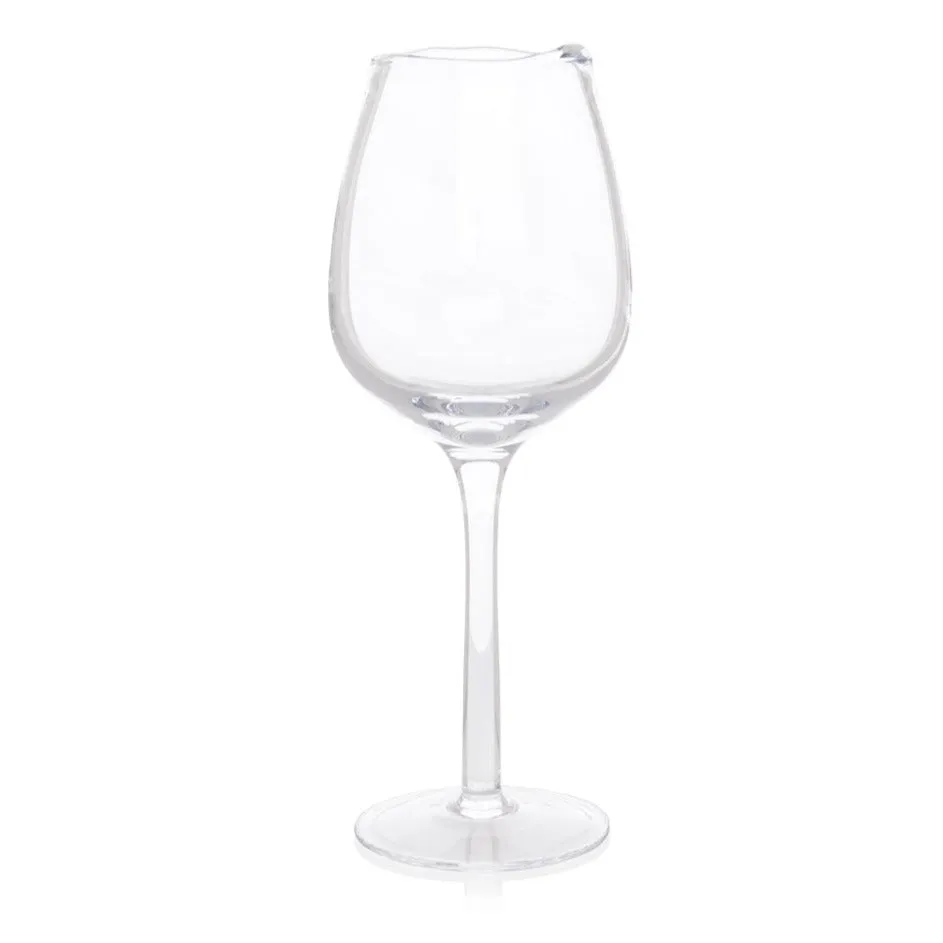 Elijah Large Scissor-Cut Wine Glass, 14 oz.