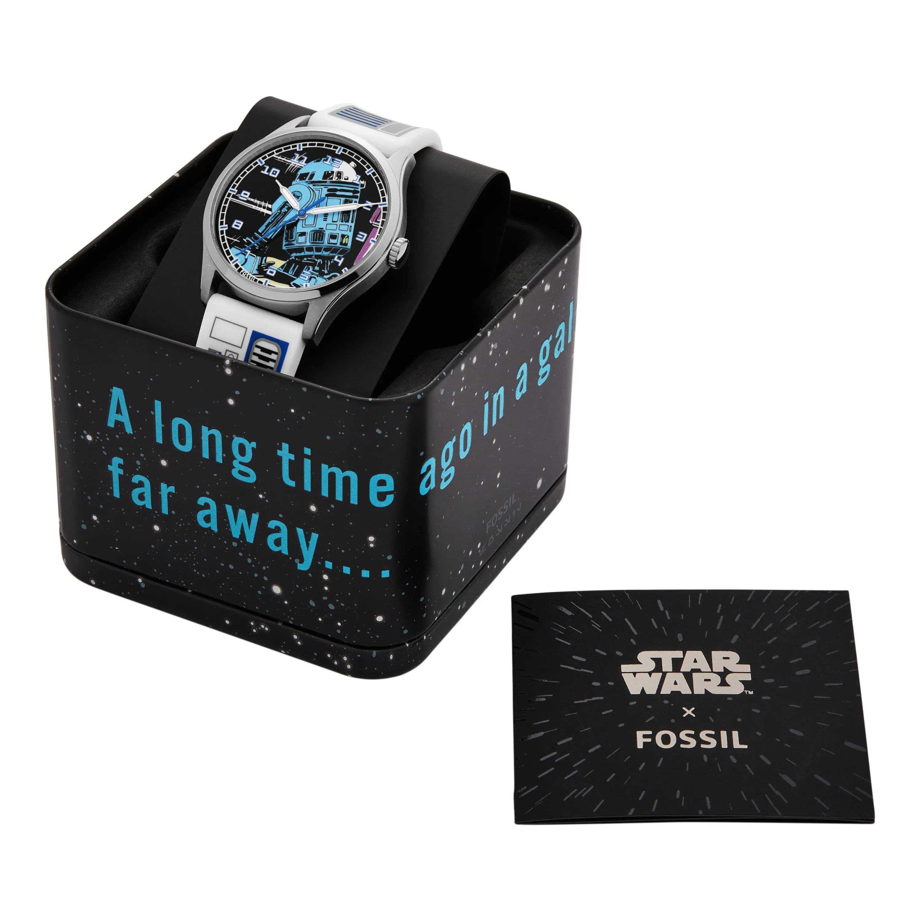 Fossil Special Edition Star Wars R2-D2 Three-Hand White Silicone Watch SE1105