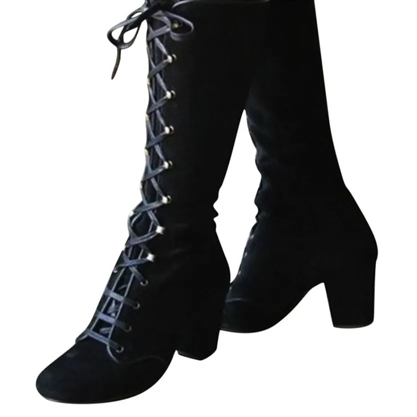 Funki Buys | Boots | Women's Vintage Retro Lace Up Boots