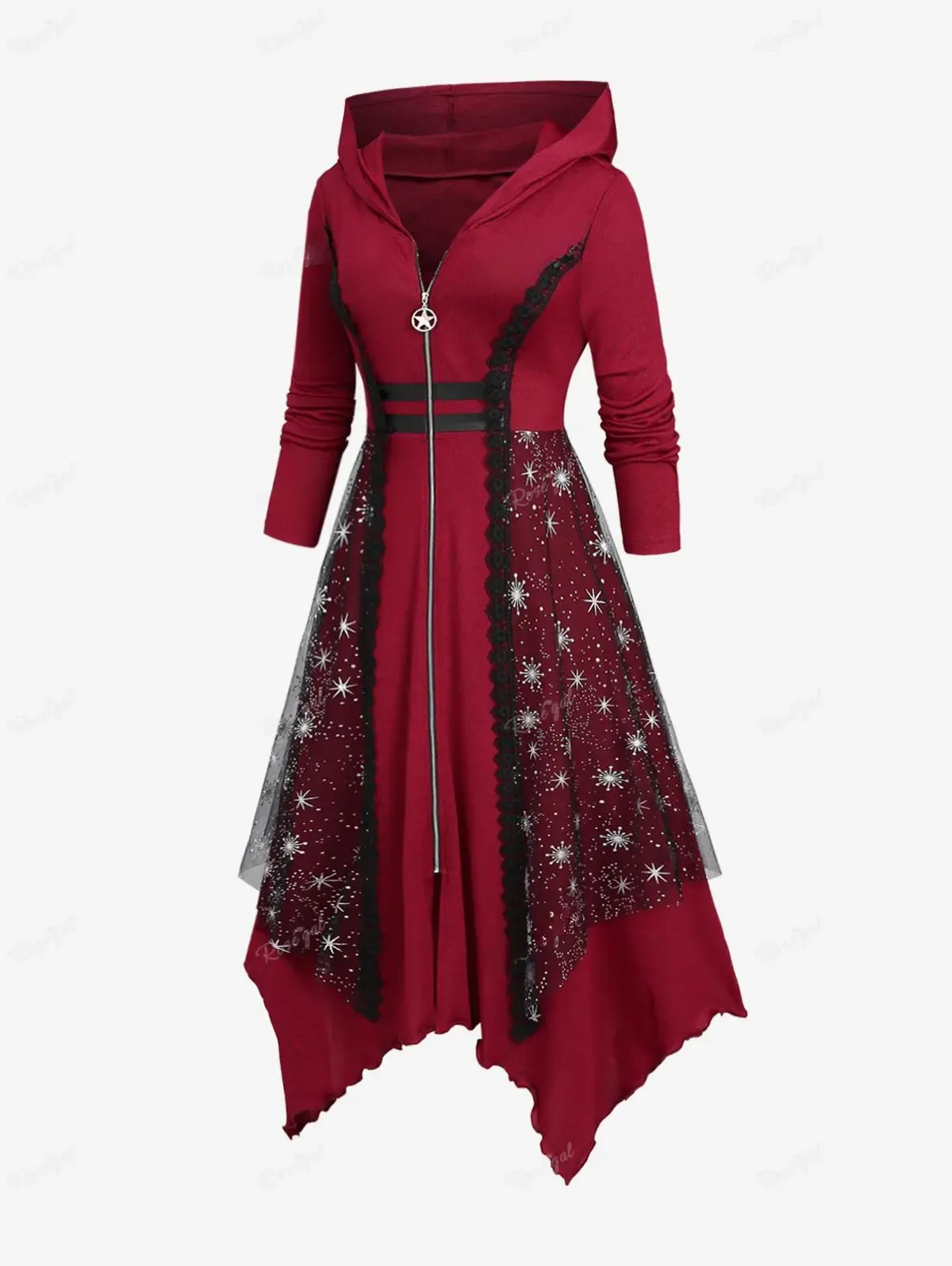 Funki Buys | Dresses | Women's Long Hooded Gothic Dress