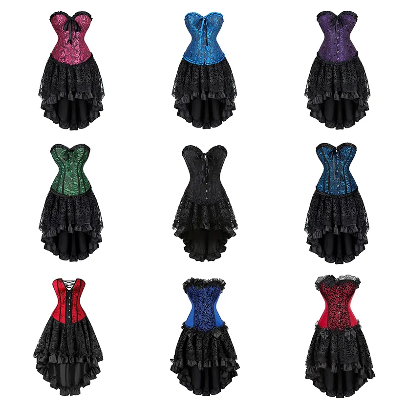 Funki Buys | Dresses | Women's Victorian Gothic Corset Dress