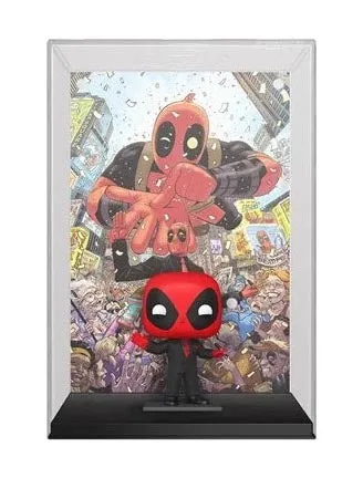 Funko Deadpool #46 Deadpool in Black Suit Funko Pop! Comic Cover Figure with Case