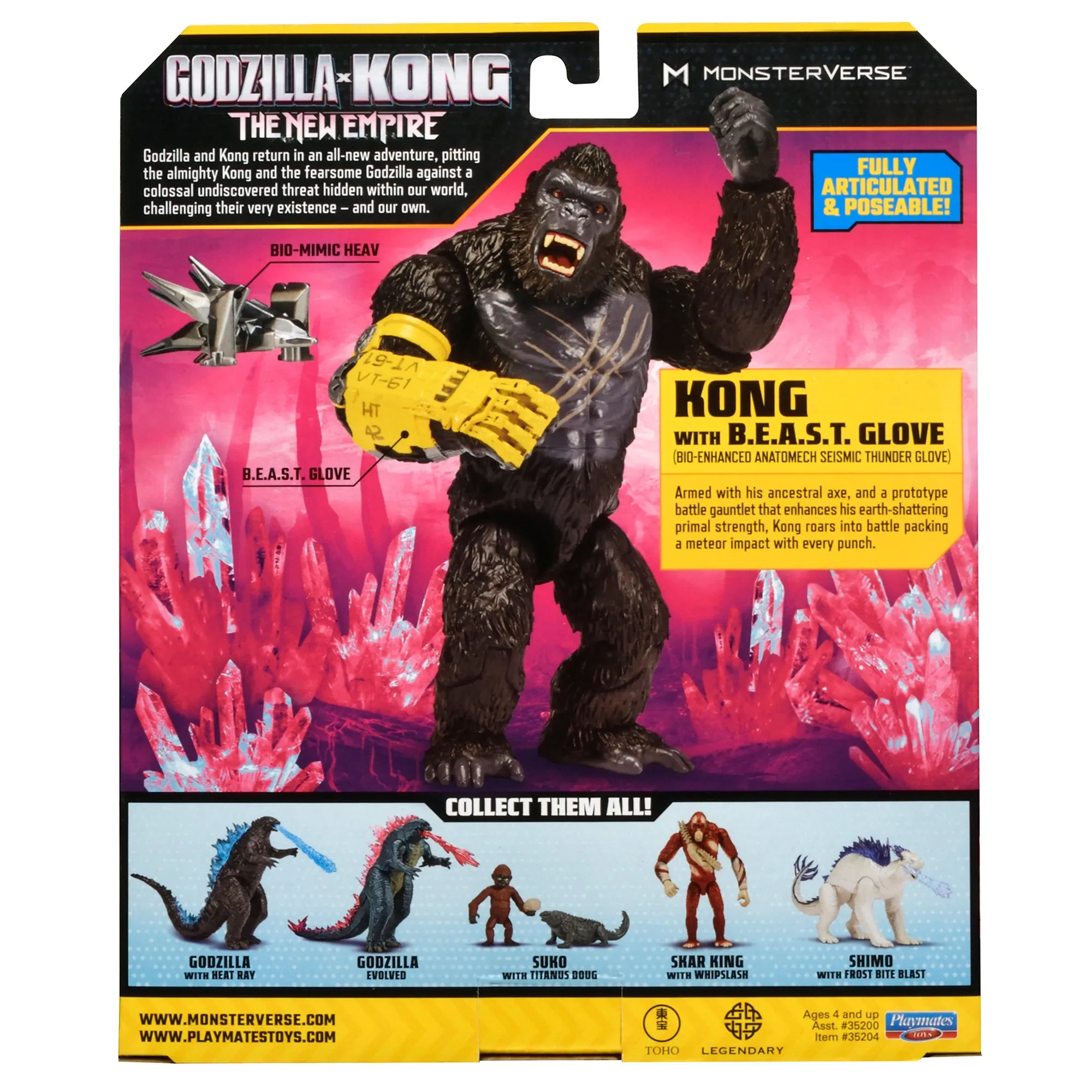 Godzilla x Kong The New Empire 6 Inch Figure - Kong with B.E.A.S.T Glove