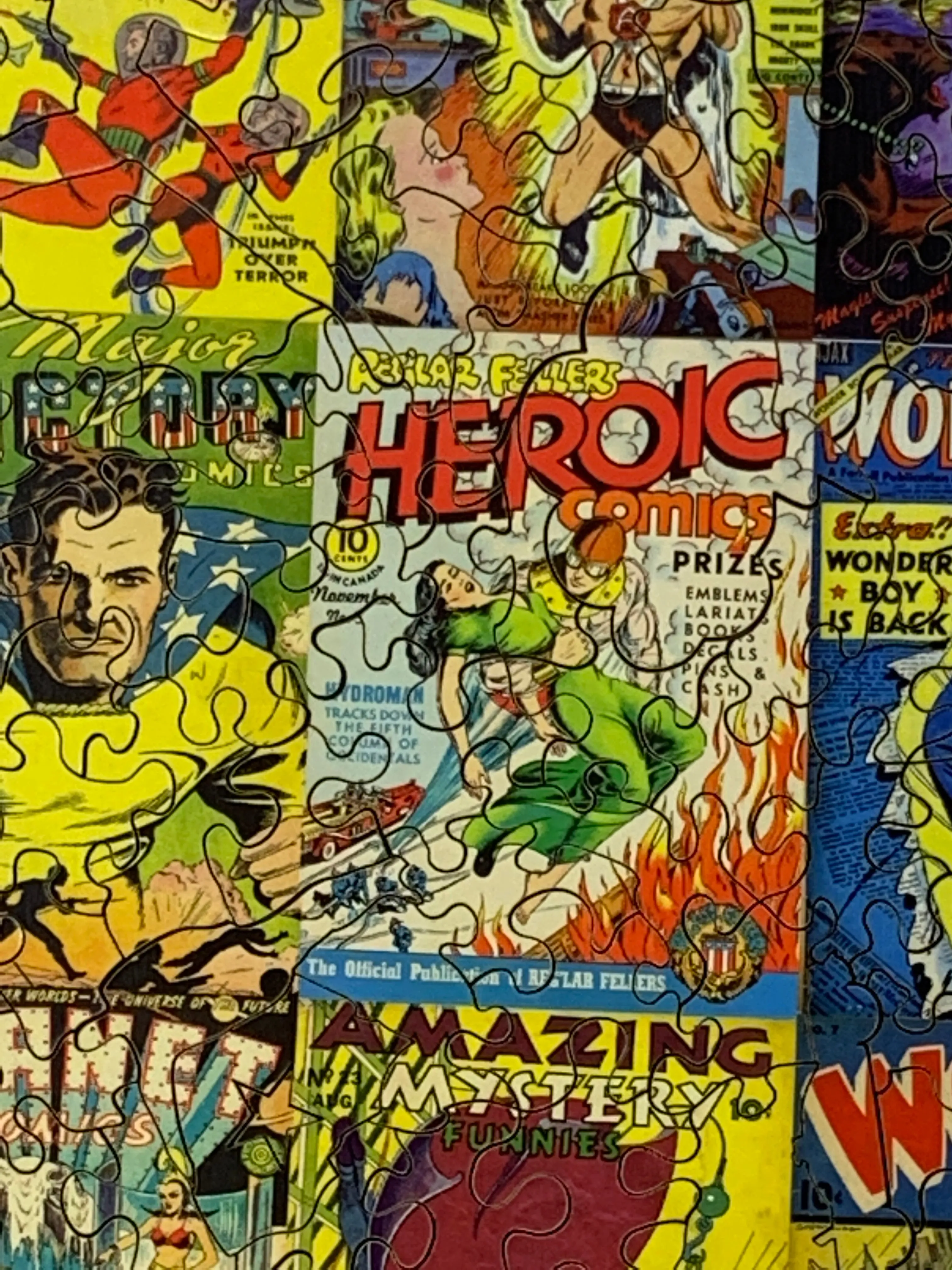 Hey Kids, Comics! (472 Piece Wooden Jigsaw Puzzle)