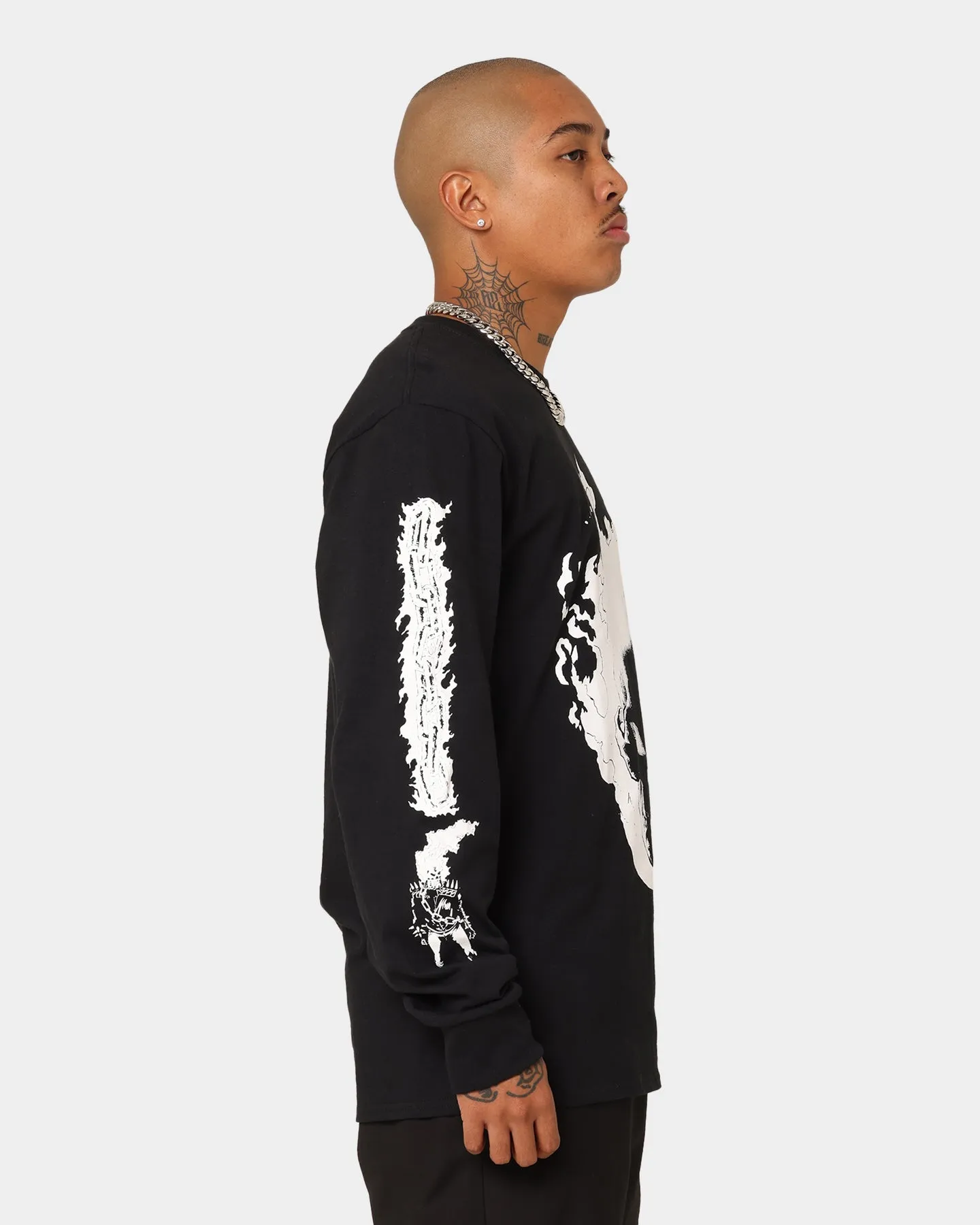 HUF X Marvel Ghost Rider Long Sleeve T-Shirt Black