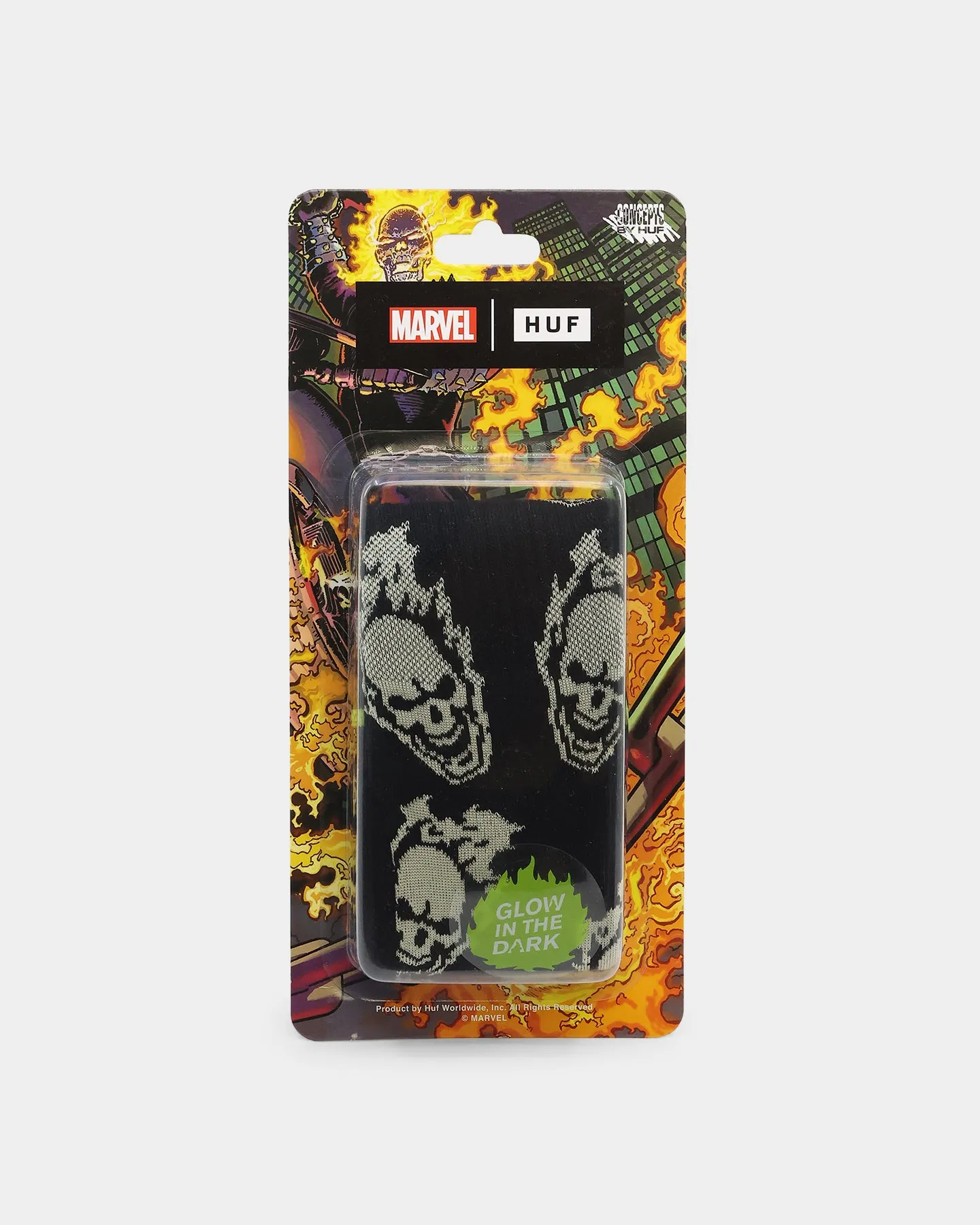 HUF X Marvel Ghost Rider Socks Black