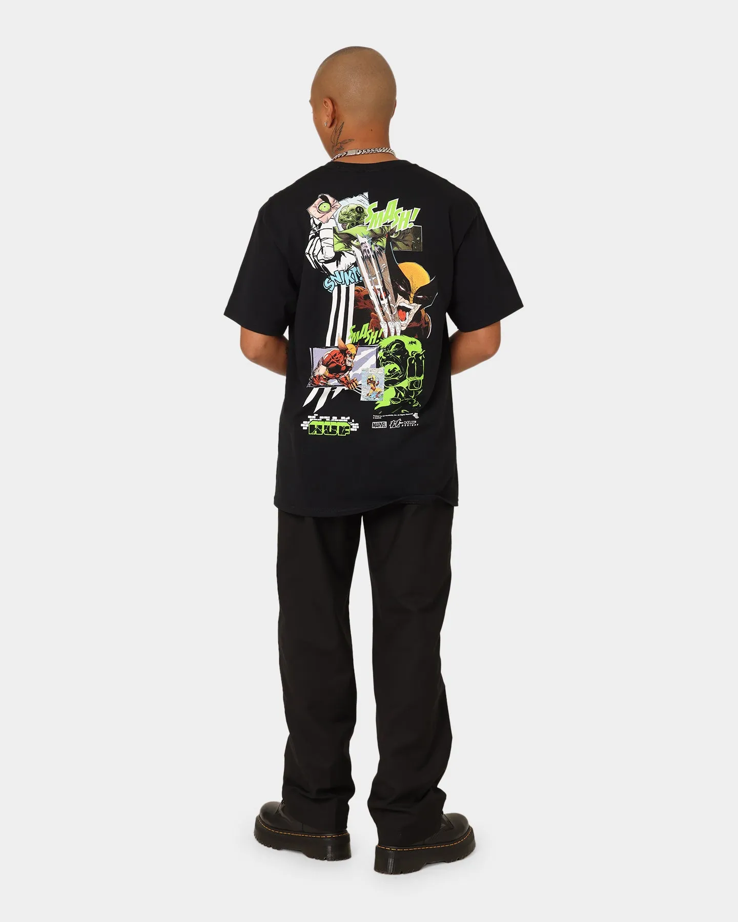 HUF X Marvel Smash Up T-Shirt Black