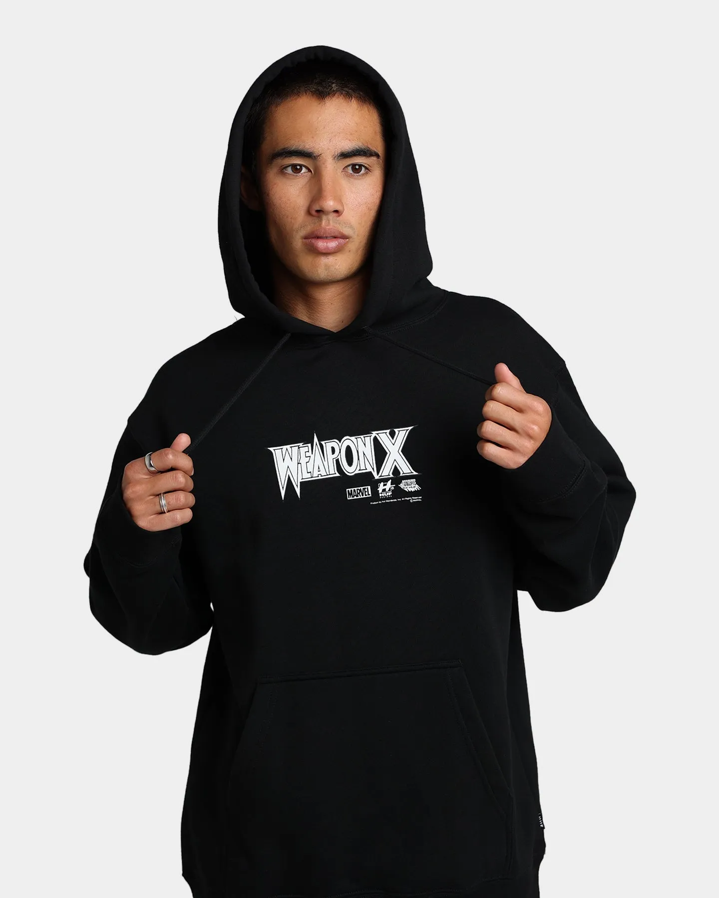 HUF X Marvel Weapon X Hoodie Black