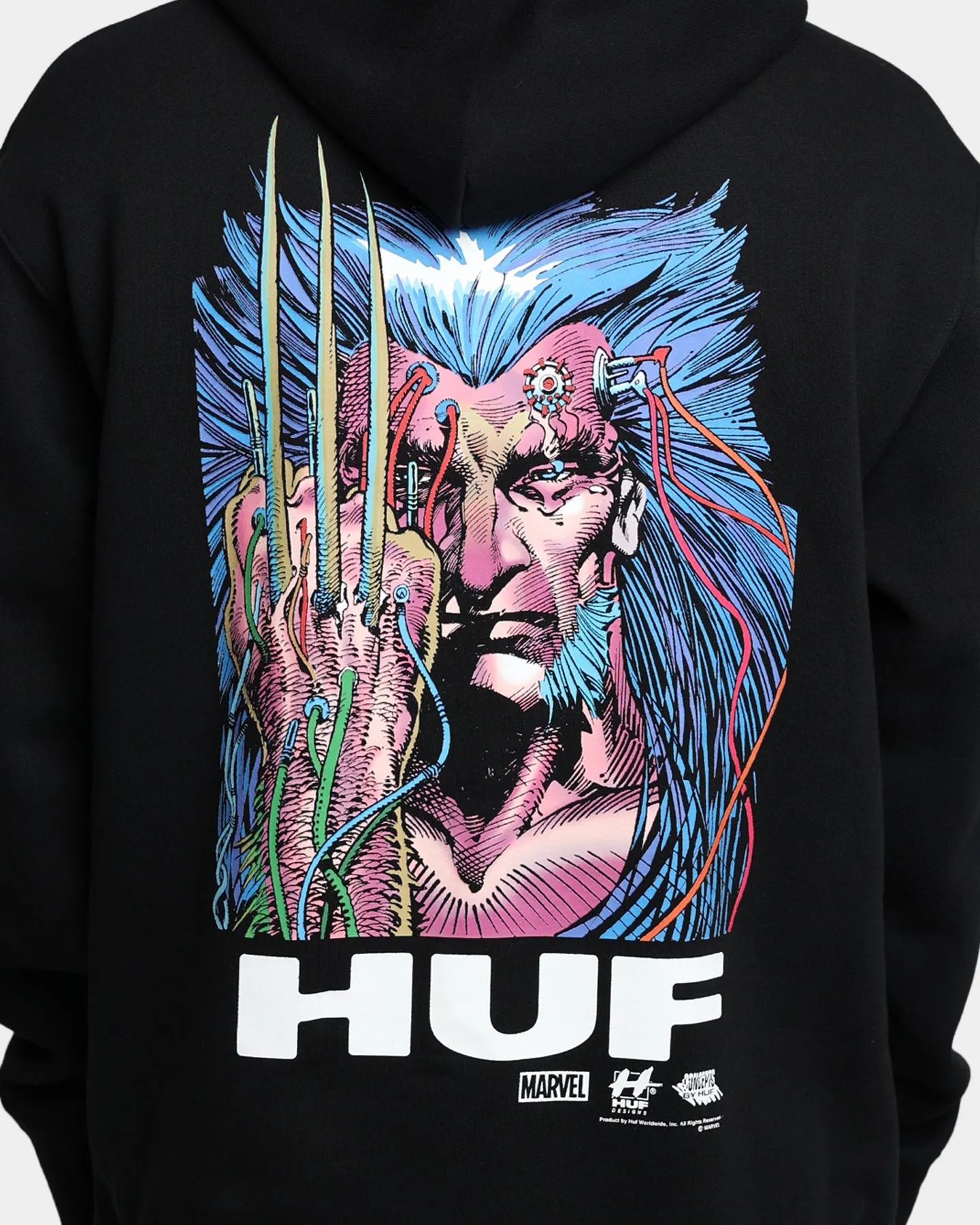 HUF X Marvel Weapon X Hoodie Black